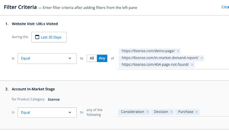 R2- Filter Criteria