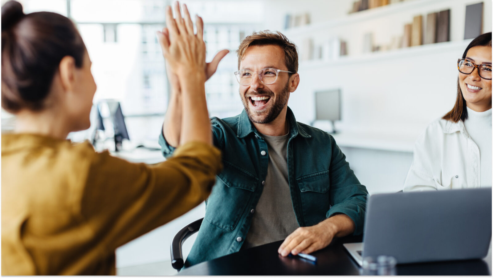 High Five business meeting